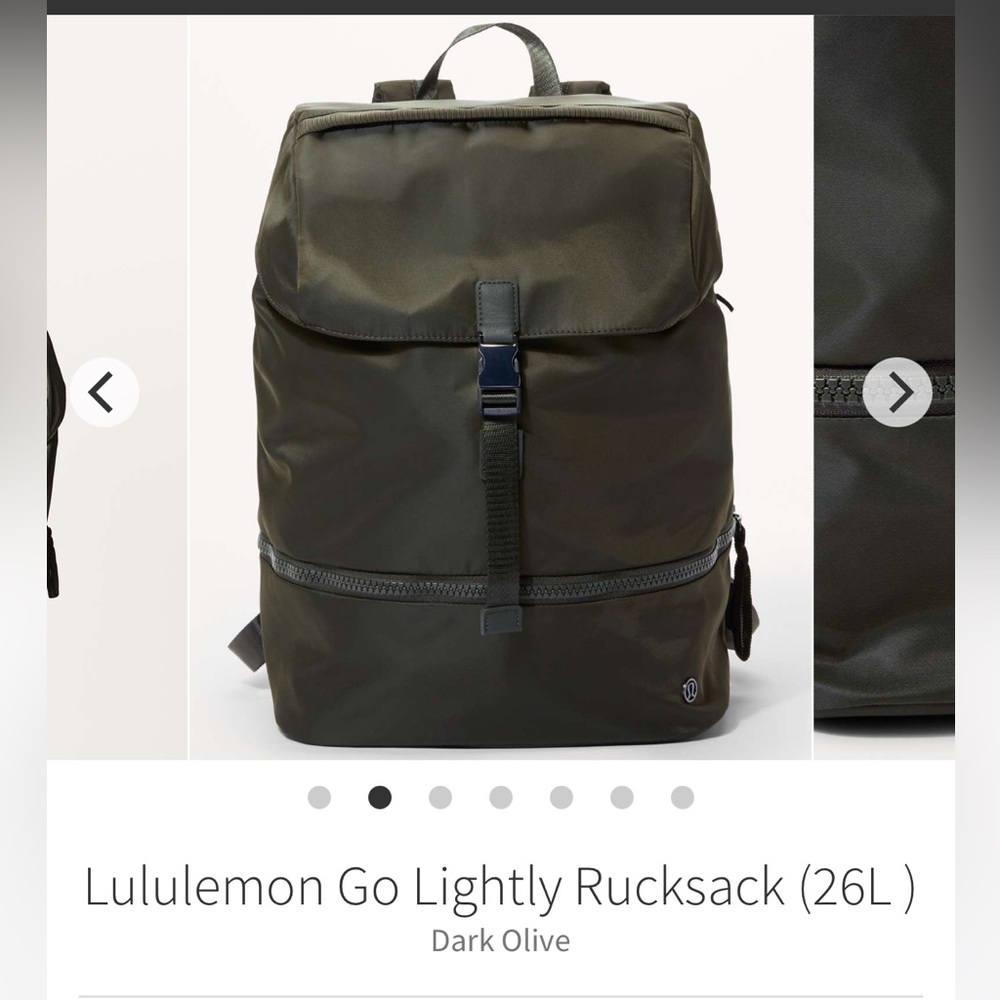 Lululemon Backpack olive green